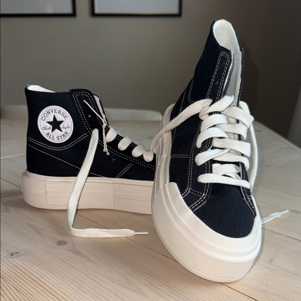 Converse Black and White High-Top Sneakers